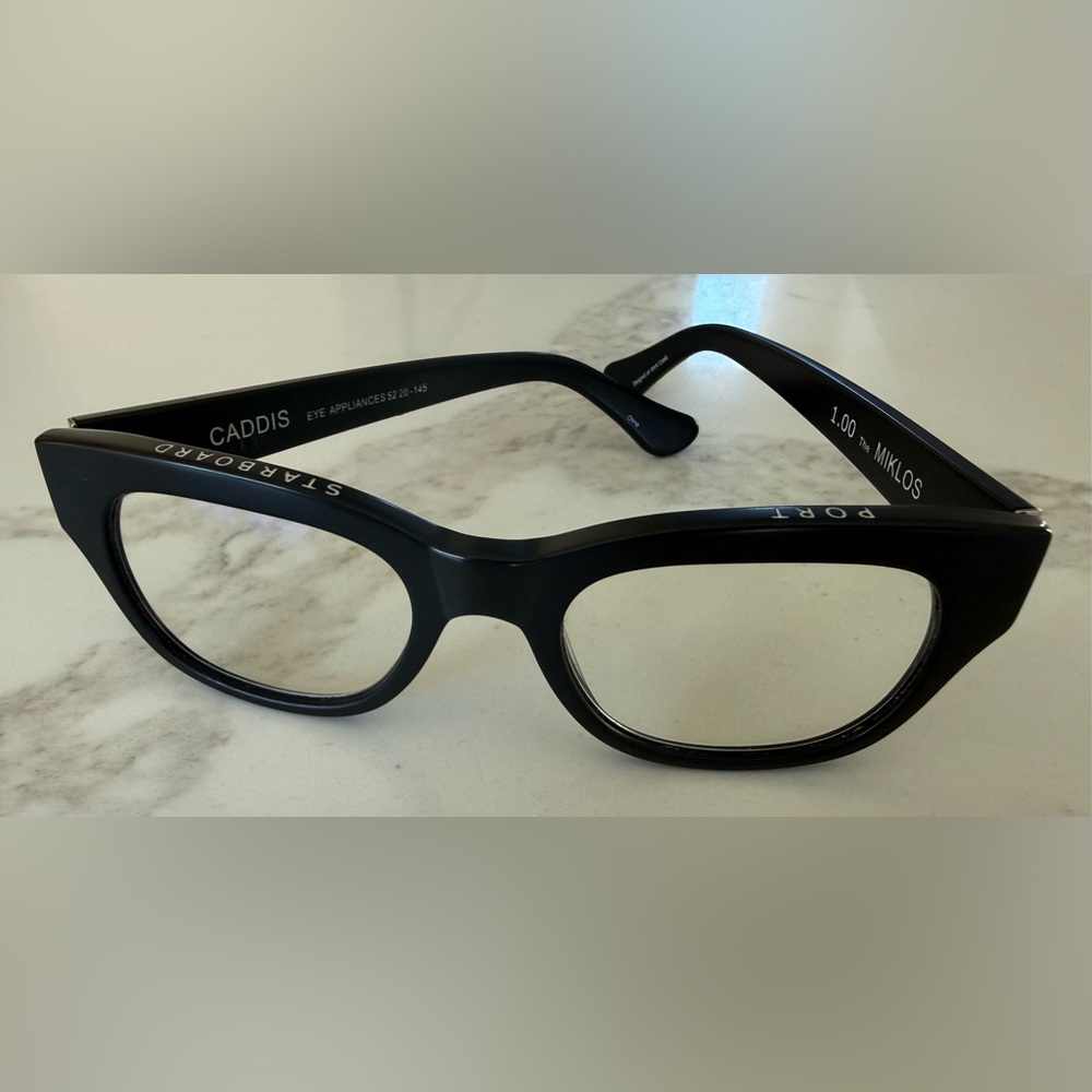 Caddis Miklos Matte Black Reading Glasses - Picture 2 of 4